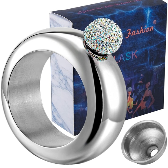 8th Day Fashion Jewelry - NWT!🤫SECRET FLASK BANGLE BRACELET